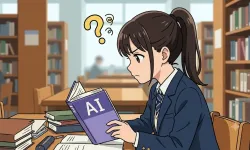 AIの勉強をしている女の子